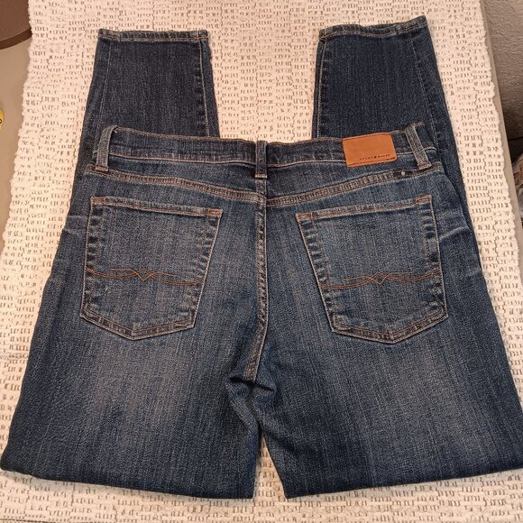 Lucky Brand women's 'Sienna Cigarette' stretch blue jeans sz 4 / 27 - Picture 1 of 16